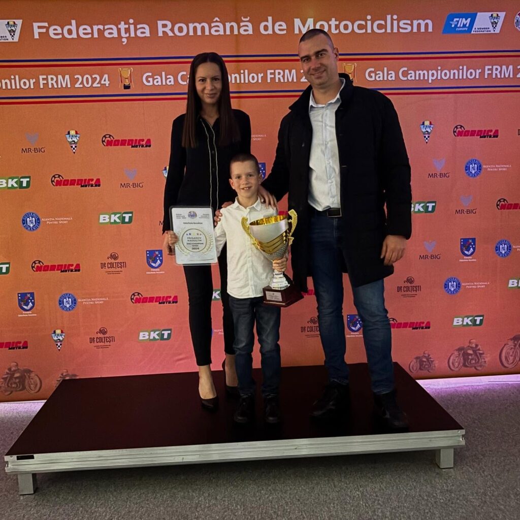 Radi at the Romanian Motorcycling Federation Champions Gala, 2024