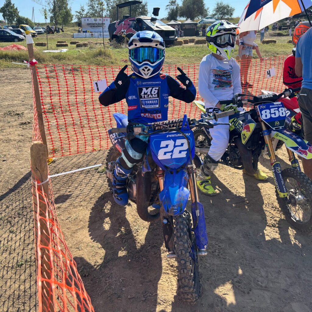 Radi (#22) in the paddock at Ungheni, Moldova, 2026